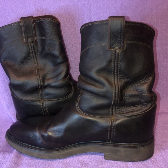 Used Men’s Justin Double Comfort Work Boots In Briar Pitstop 4761 Size 13D - Picture 9 of 13